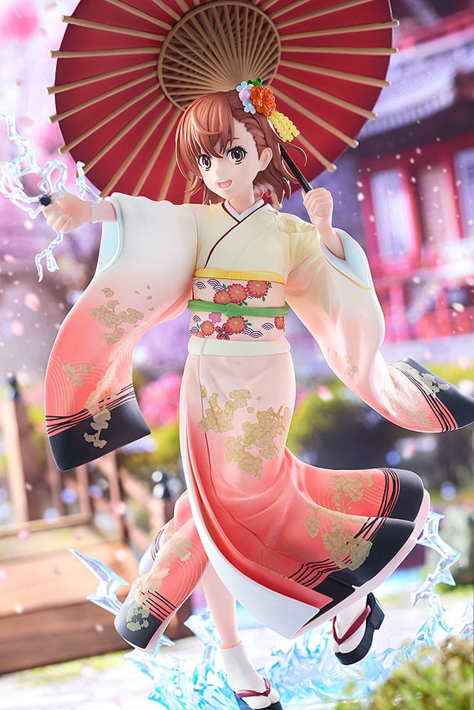 A Certain Scientific Railgun T Statue 1/7 Mikoto Misaka Furisode Kimono Ver. 28 cm - MangaShop.ro
