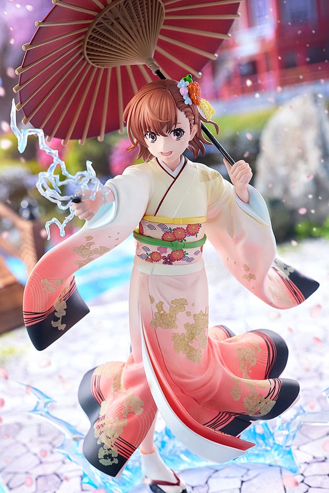 A Certain Scientific Railgun T Statue 1/7 Mikoto Misaka Furisode Kimono Ver. 28 cm - MangaShop.ro