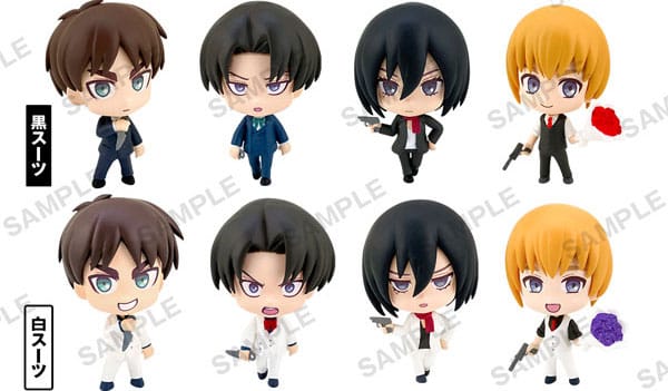 Attack On Titan Shirokuro PVC Mini Figures Vol. 1 4 cm Assortment (12) - MangaShop.ro