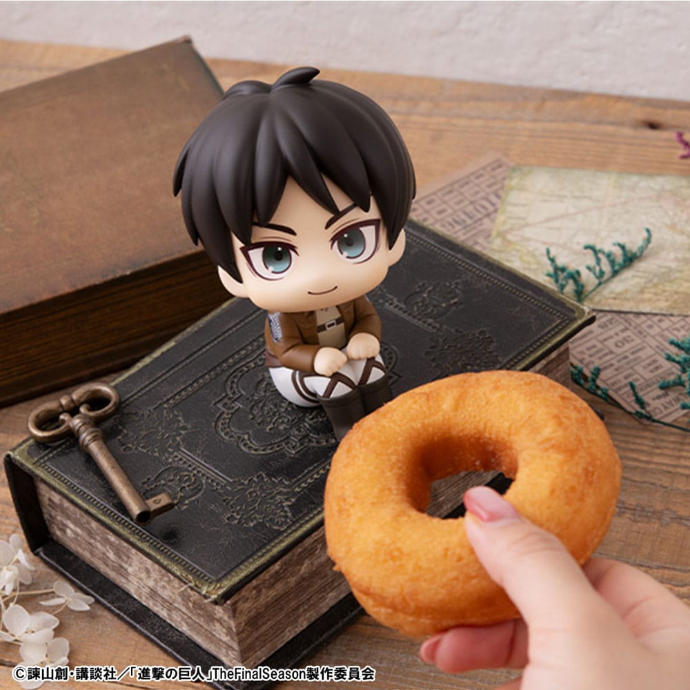 Attack on Titan Look Up PVC Statue Eren Jaeger 11 cm - MangaShop.ro