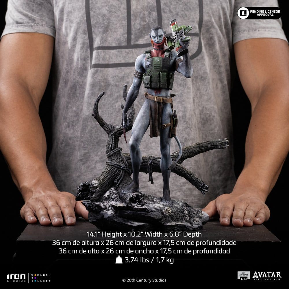 Avatar 3: Fire and Ash Art Scale Statue 1/10 Miles Quaritch 36 cm - MangaShop.ro