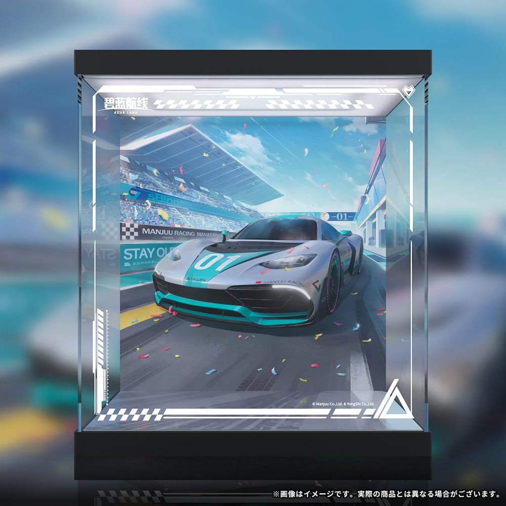 Azur Lane Acrylic LED Display Case for Shinano Moonlit Chrome Ver. 30 x 34 cm - MangaShop.ro