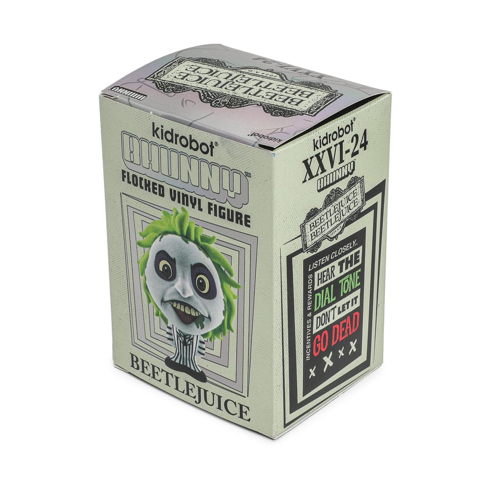 Beetlejuice Beetlejuice Bhunny Flocked Vinyl Figure Beetlejuice Striped Suit 10 cm - MangaShop.ro