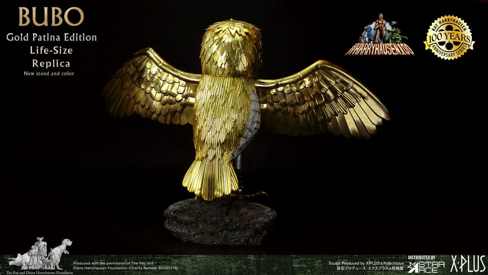 Clash of the Titans Statue Ray Harryhausens Bubo Gold Patina Edition Normal Ver. 34 cm - MangaShop.ro