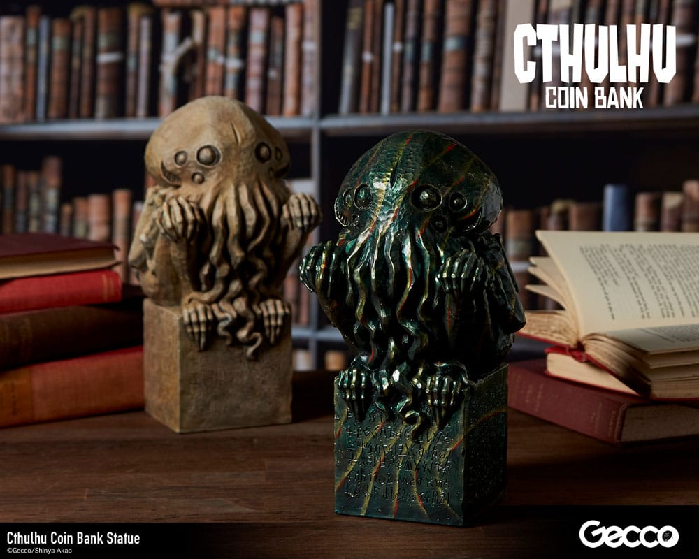 H.P. Lovecraft Cthulhu Mythos Coin Bank Statue Cthulhu (Stone Color) 24 cm - MangaShop.ro
