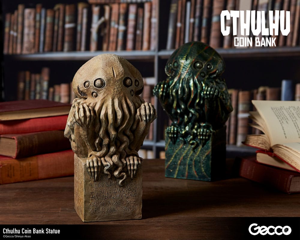 H.P. Lovecraft Cthulhu Mythos Coin Bank Statue Cthulhu (Stone Color) 24 cm - MangaShop.ro