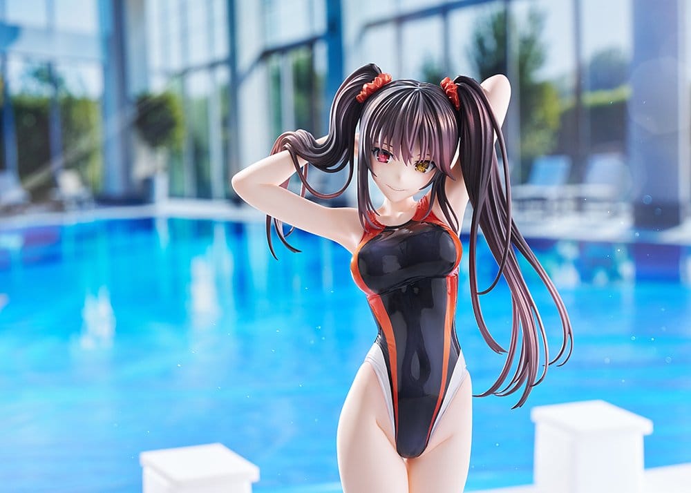 Date A Live Swimsuit Silhouette PVC Figure 1/7 Kurumi Tokisaki Swimwear Ver. 24 cm - MangaShop.ro