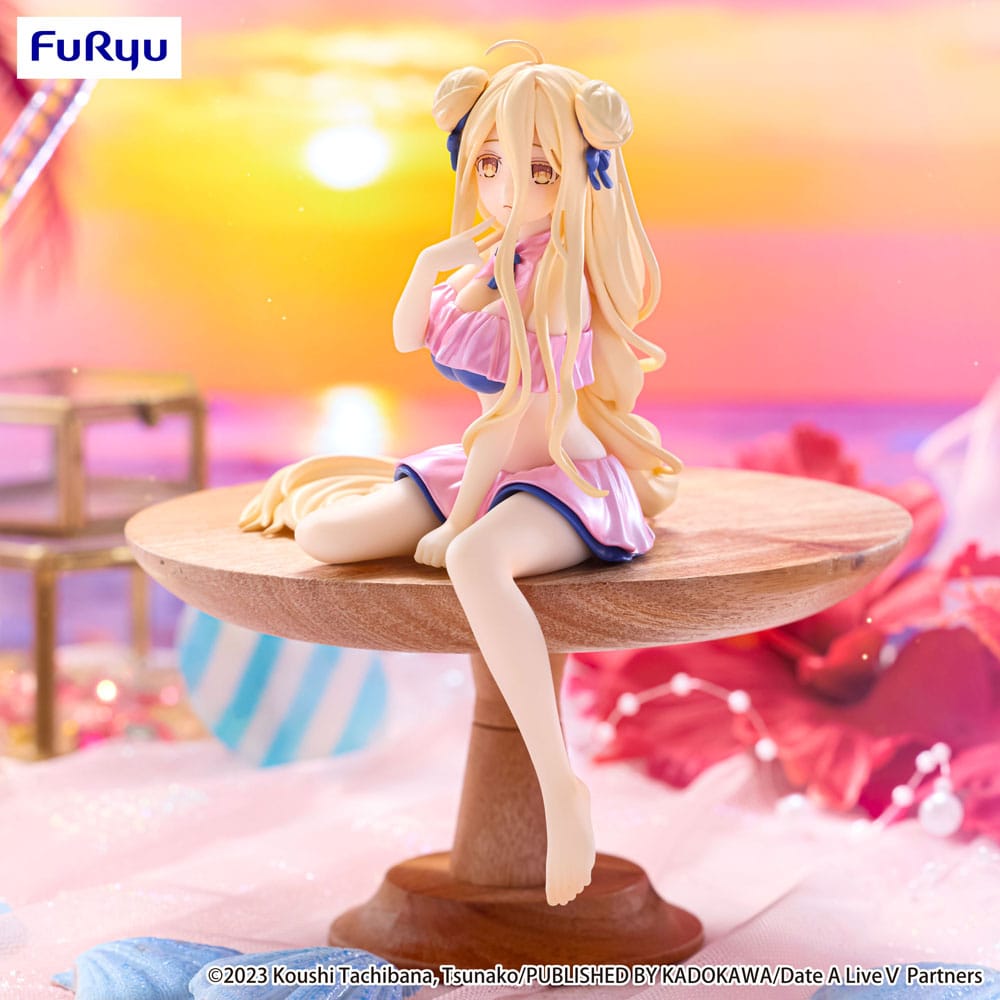 Date A Live V Noodle Stopper PVC Statue Mukuro Hoshimiya Swimsuit Pastel Pink Color Ver. 13 cm - MangaShop.ro