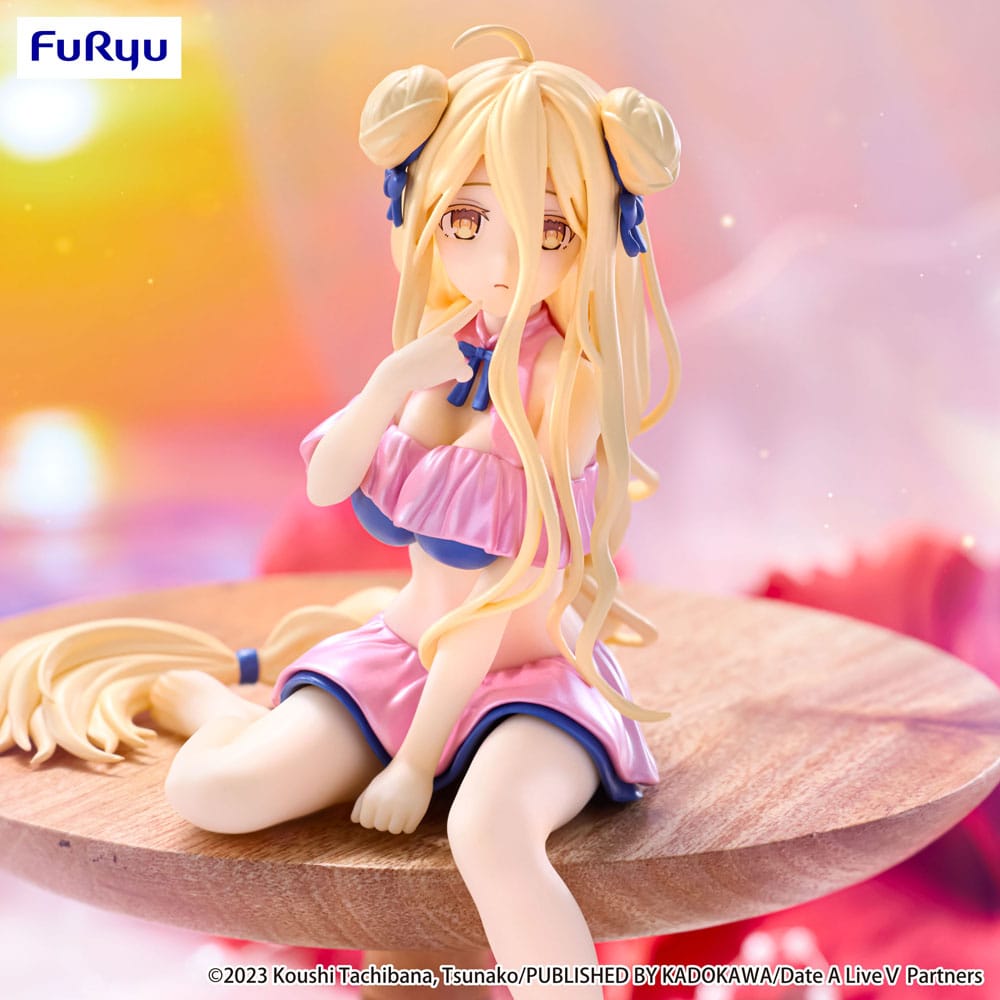 Date A Live V Noodle Stopper PVC Statue Mukuro Hoshimiya Swimsuit Pastel Pink Color Ver. 13 cm - MangaShop.ro
