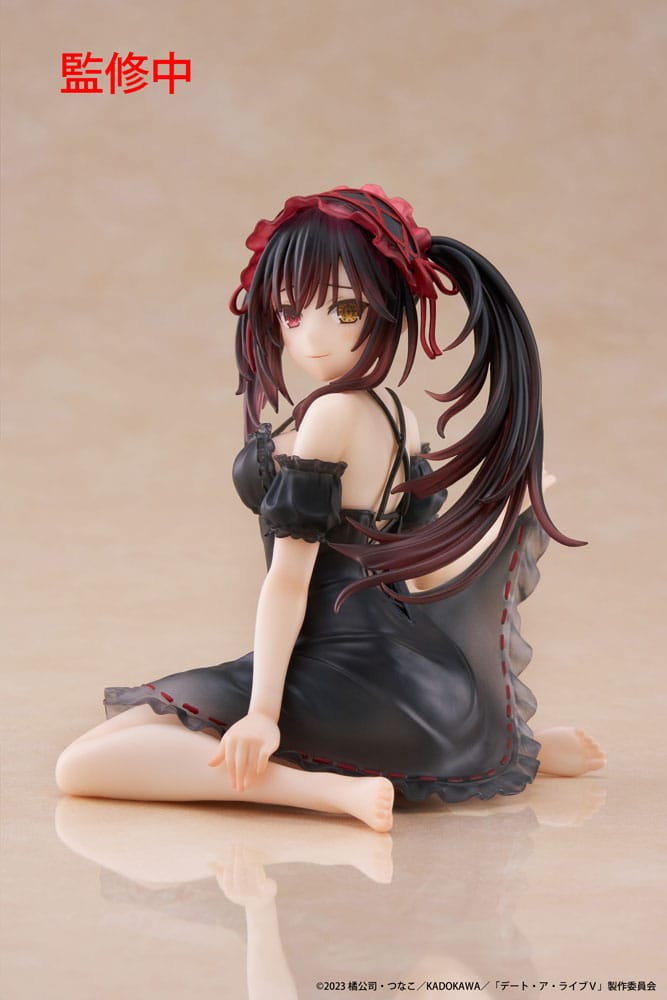 Date A Live V PVC Statue Desktop Cute Figure Kurumi Tokisaki Nightwear Ver. 13 cm - MangaShop.ro