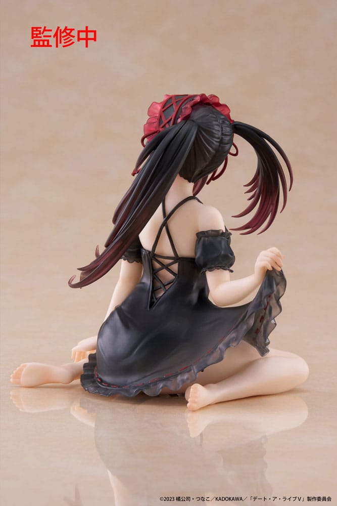 Date A Live V PVC Statue Desktop Cute Figure Kurumi Tokisaki Nightwear Ver. 13 cm - MangaShop.ro