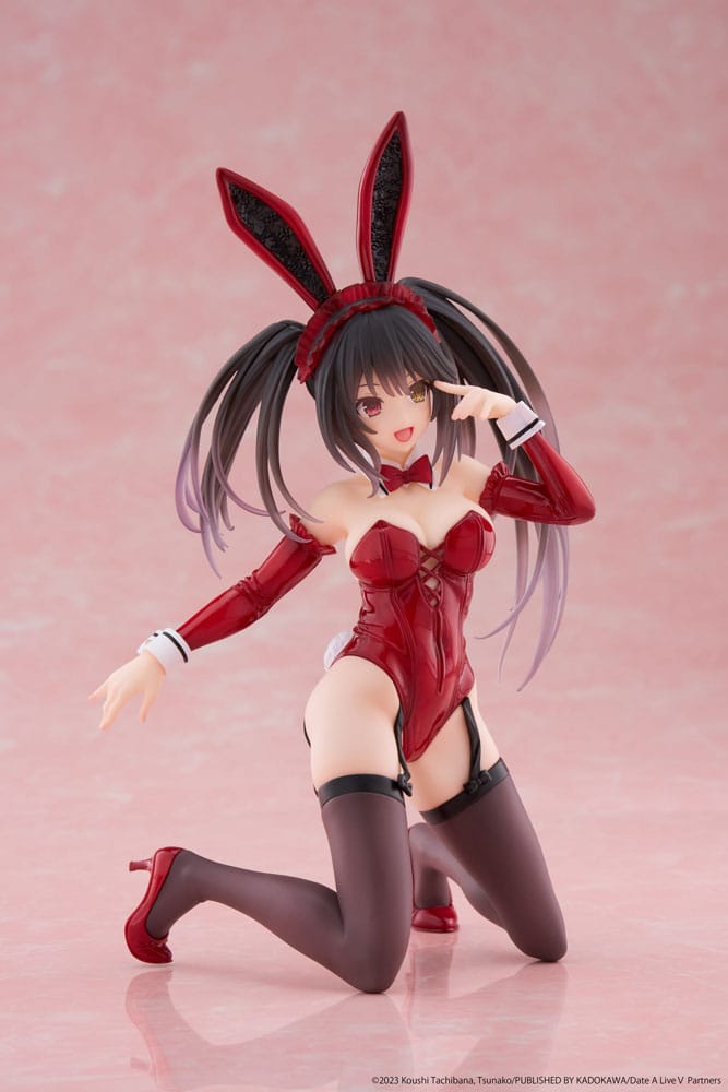Date A Live V PVC Statue Desktop Cute Figure Kurumi Tokisaki Bunny Ver. 13 cm - MangaShop.ro