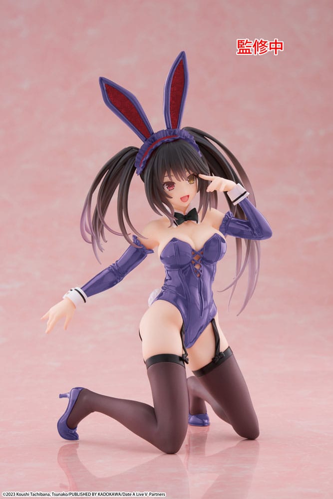 Date A Live V PVC Statue Desktop Cute Figure Kurumi Tokisaki Bunny Ver. Renewal 13 cm - MangaShop.ro
