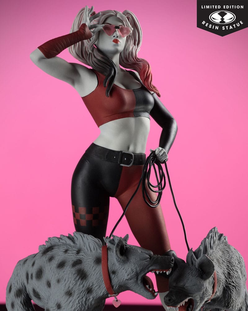 DC Direct Harley Quinn: Red, White & Black Statue 1/10 Harley Quinn by Jenny Frison 19 cm - MangaShop.ro
