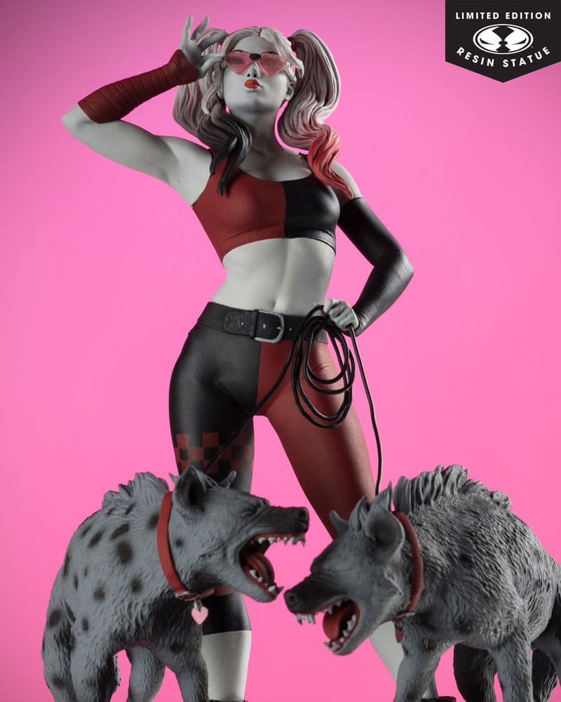 DC Direct Harley Quinn: Red, White & Black Statue 1/10 Harley Quinn by Jenny Frison 19 cm - MangaShop.ro
