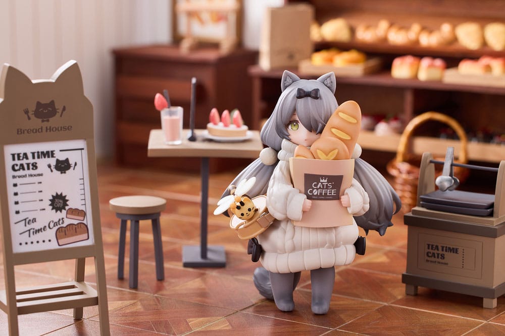 Decorated Life Collection PVC Statue Tea Time Cats - Cat Town Bakery Staff & Customer Set 12 cm - MangaShop.ro
