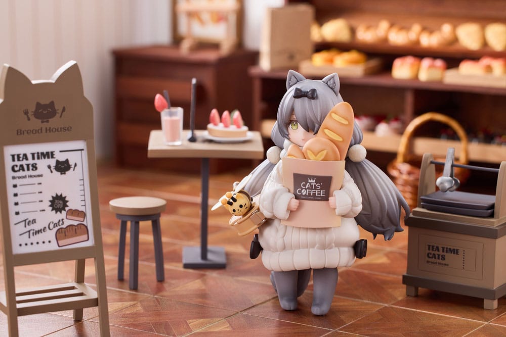 Decorated Life Collection PVC Statue Tea Time Cats - Cat Town Bakery Staff & Customer Set 12 cm - MangaShop.ro