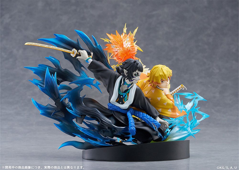Demon Slayer: Kimetsu no Yaiba PVC Statue Zenitsu Agatsuma & Kaigaku 15 cm - MangaShop.ro