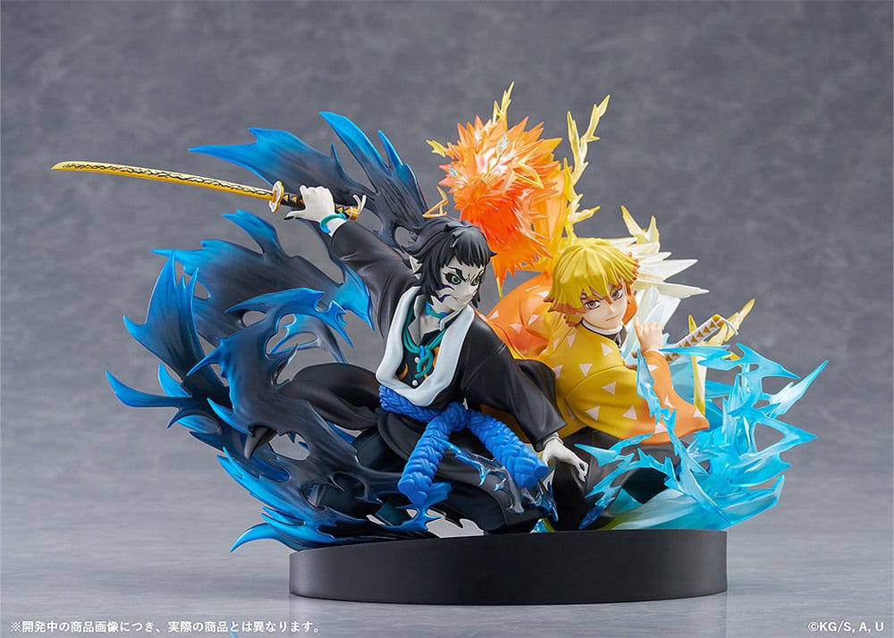 Demon Slayer: Kimetsu no Yaiba PVC Statue Zenitsu Agatsuma & Kaigaku 15 cm - MangaShop.ro