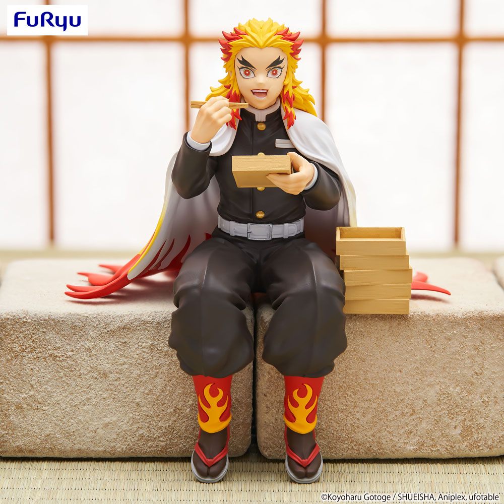 Demon Slayer: Kimetsu no Yaiba Noodle Stopper PVC Statue Rengoku Kyojuro 14 cm - MangaShop.ro