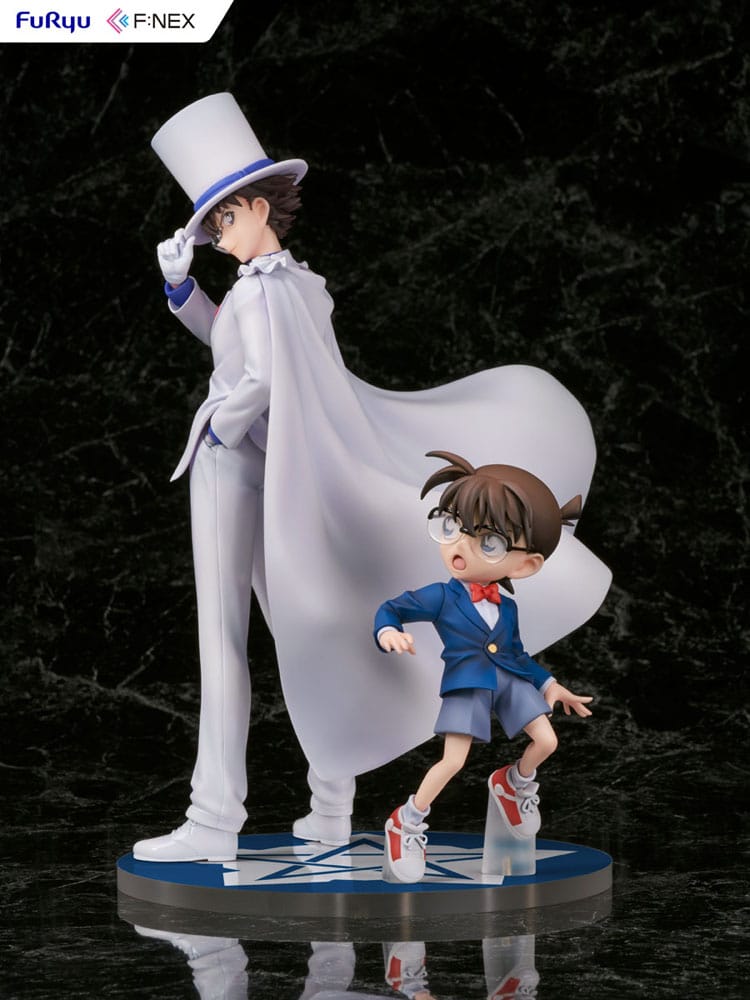 Case Closed F:NEX PVC Statue 1/7 Conan Edogawa & Kid the Phantom Thief 29 cm - MangaShop.ro