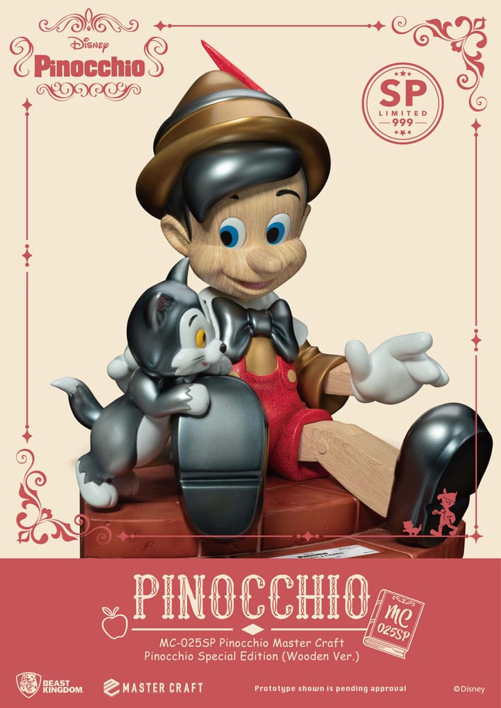 Disney Master Craft Statue Pinocchio Wooden Ver. Special Edition 27 cm - MangaShop.ro