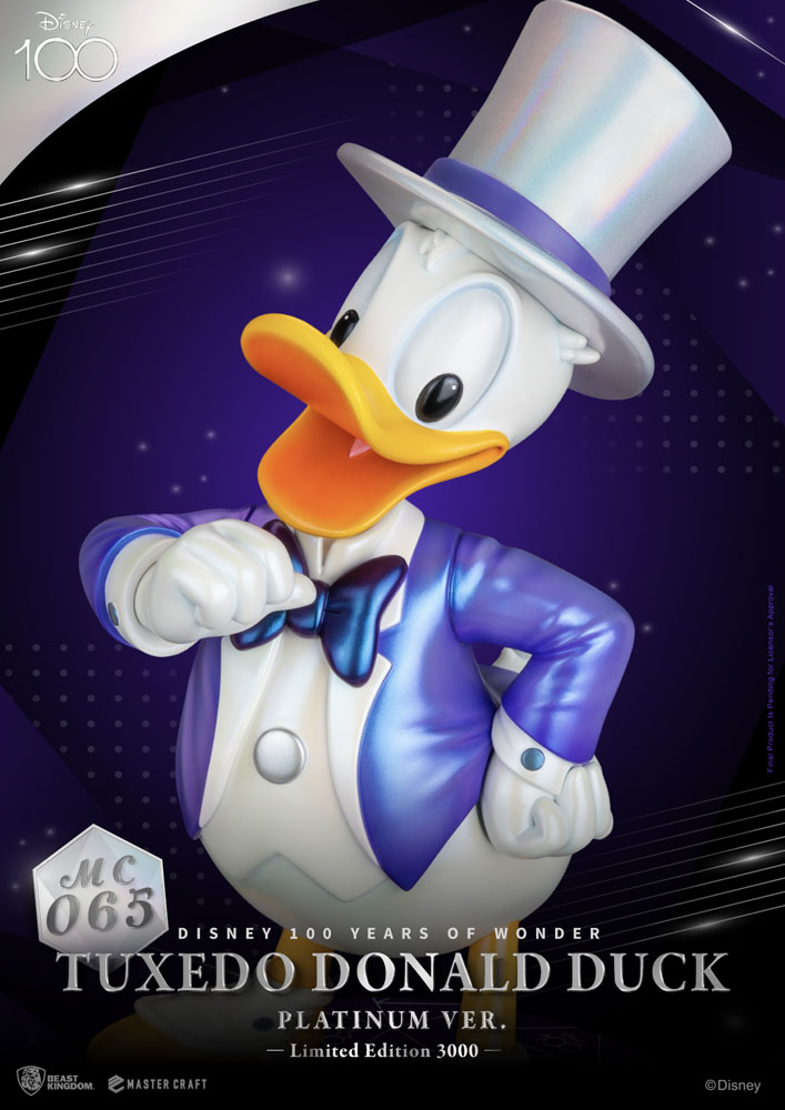 Disney 100th Master Craft Statue Tuxedo Donald Duck (Platinum Ver.) - MangaShop.ro