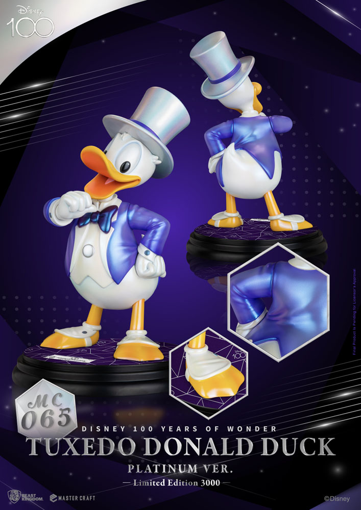 Disney 100th Master Craft Statue Tuxedo Donald Duck (Platinum Ver.) - MangaShop.ro