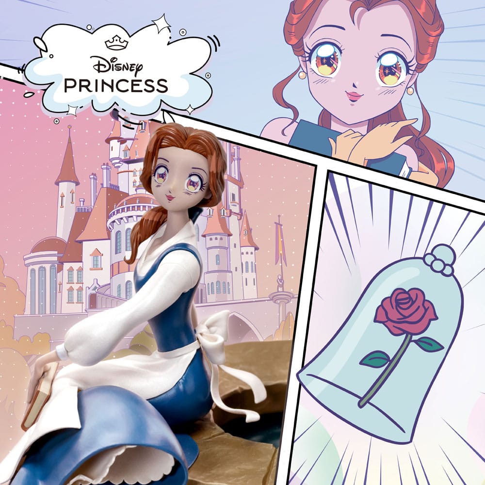 Disney Anime Princess Scale Statue Belle 15 cm - MangaShop.ro