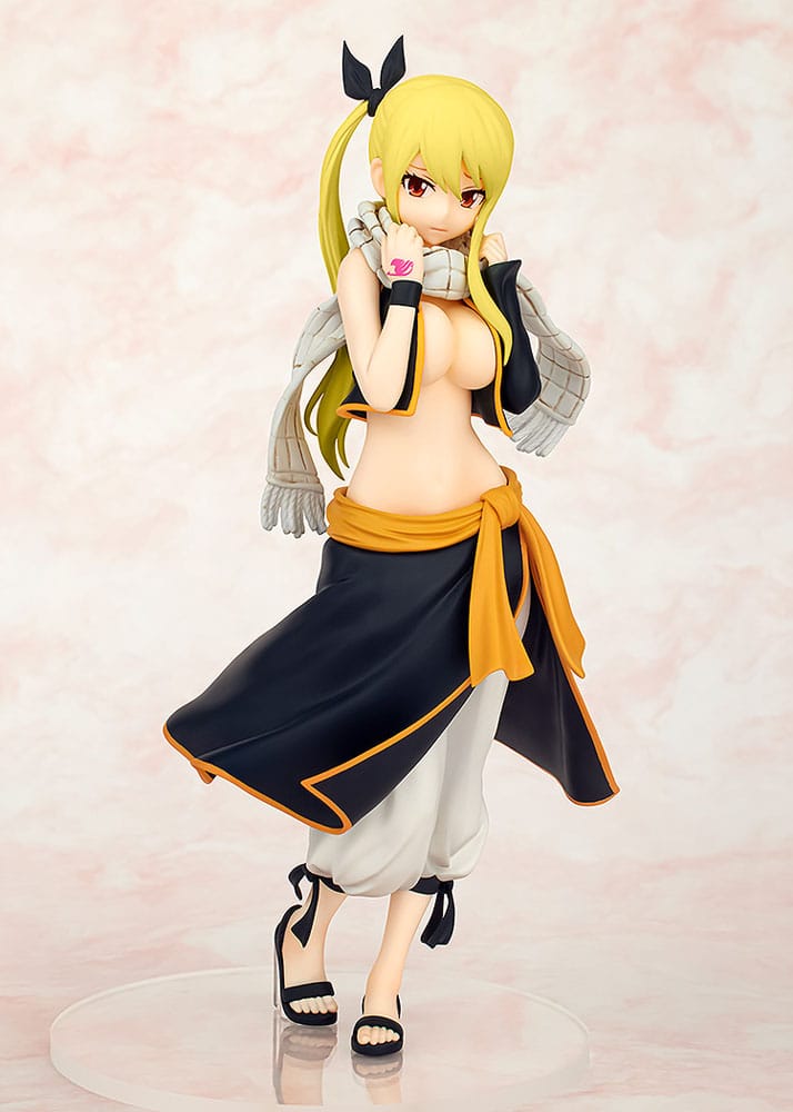 Fairy Tail Pop Up Parade PVC Statue Lucy Heartfilia Natsu Costume Ver. L Size 22 cm - MangaShop.ro