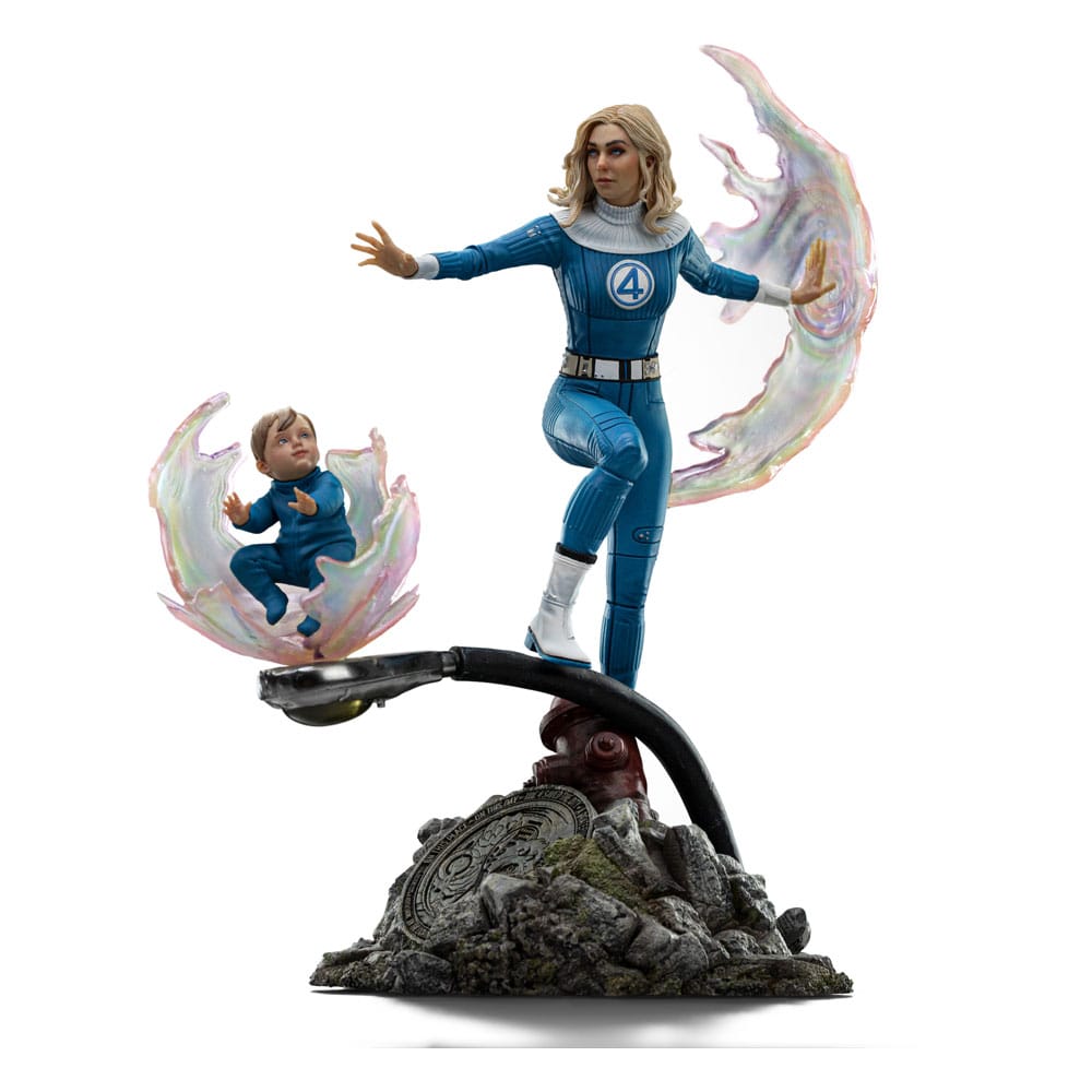 Fantastic Four Art Scale Statue 1/10 Invisible Woman and Franklin 28 cm - MangaShop.ro