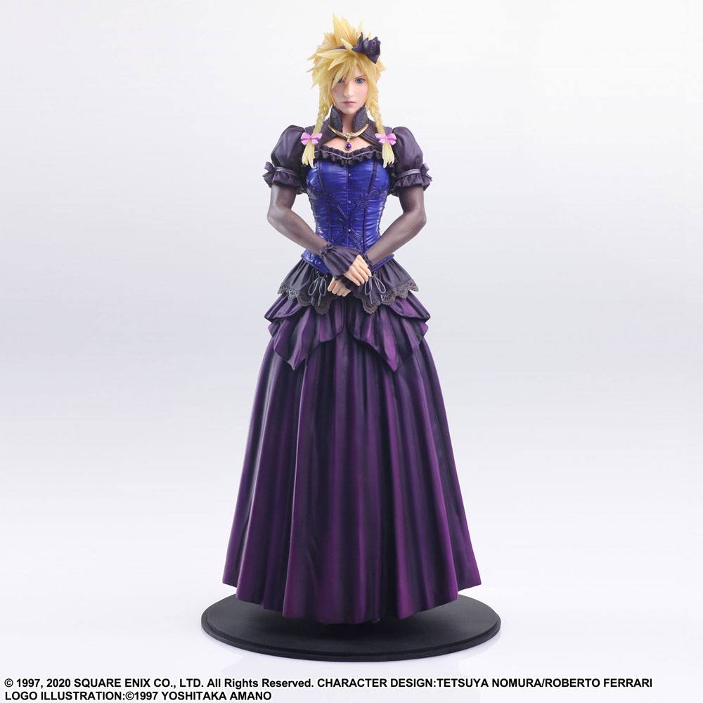 Final Fantasy VII Remake Static Arts Gallery Statue Cloud Strife Dress Ver. 28 cm - MangaShop.ro