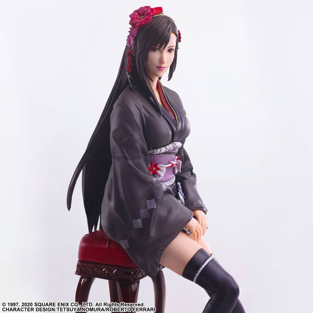 Final Fantasy VII Remake Static Arts Gallery Statue Tifa Lockhart Exotic Dress Ver. 23 cm - MangaShop.ro