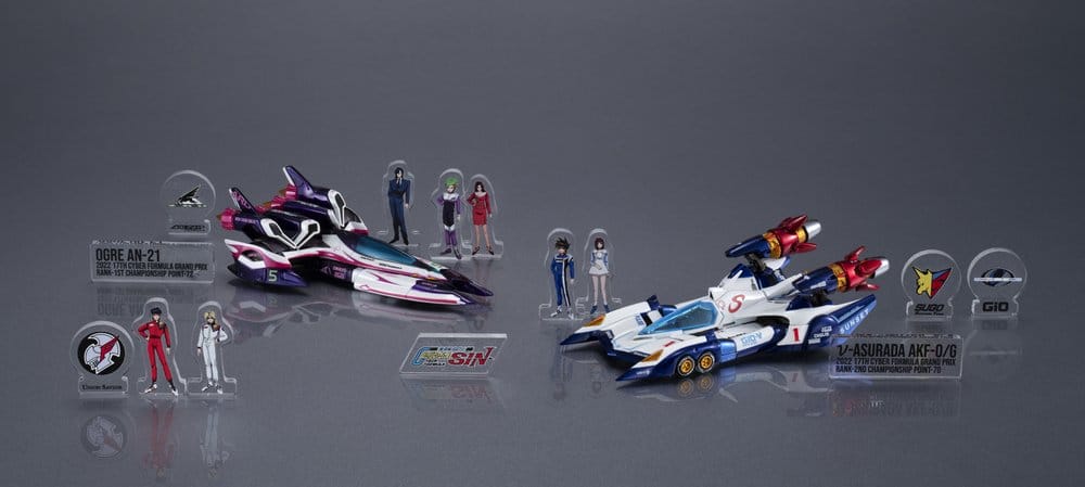 Future GPX Cyber Formula Vehicles 2-Pack vAsurada AKF-0/G spiral boost mode & OGRE AN-21 super Aero boost mode Set Heritage Edition 9 cm - MangaShop.ro