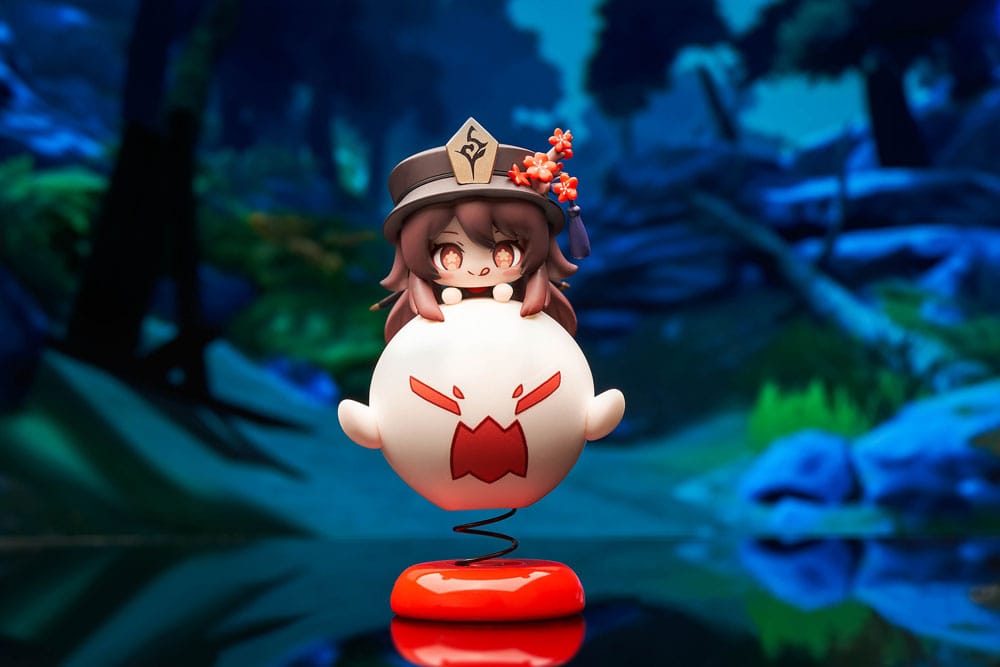 Genshin Impact PVC Statue Hu Tao Chibi Chara Yurayura Stand Ver. 10 cm - MangaShop.ro
