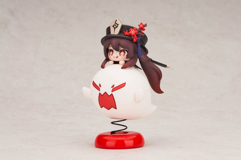 Genshin Impact PVC Statue Hu Tao Chibi Chara Yurayura Stand Ver. 10 cm - MangaShop.ro