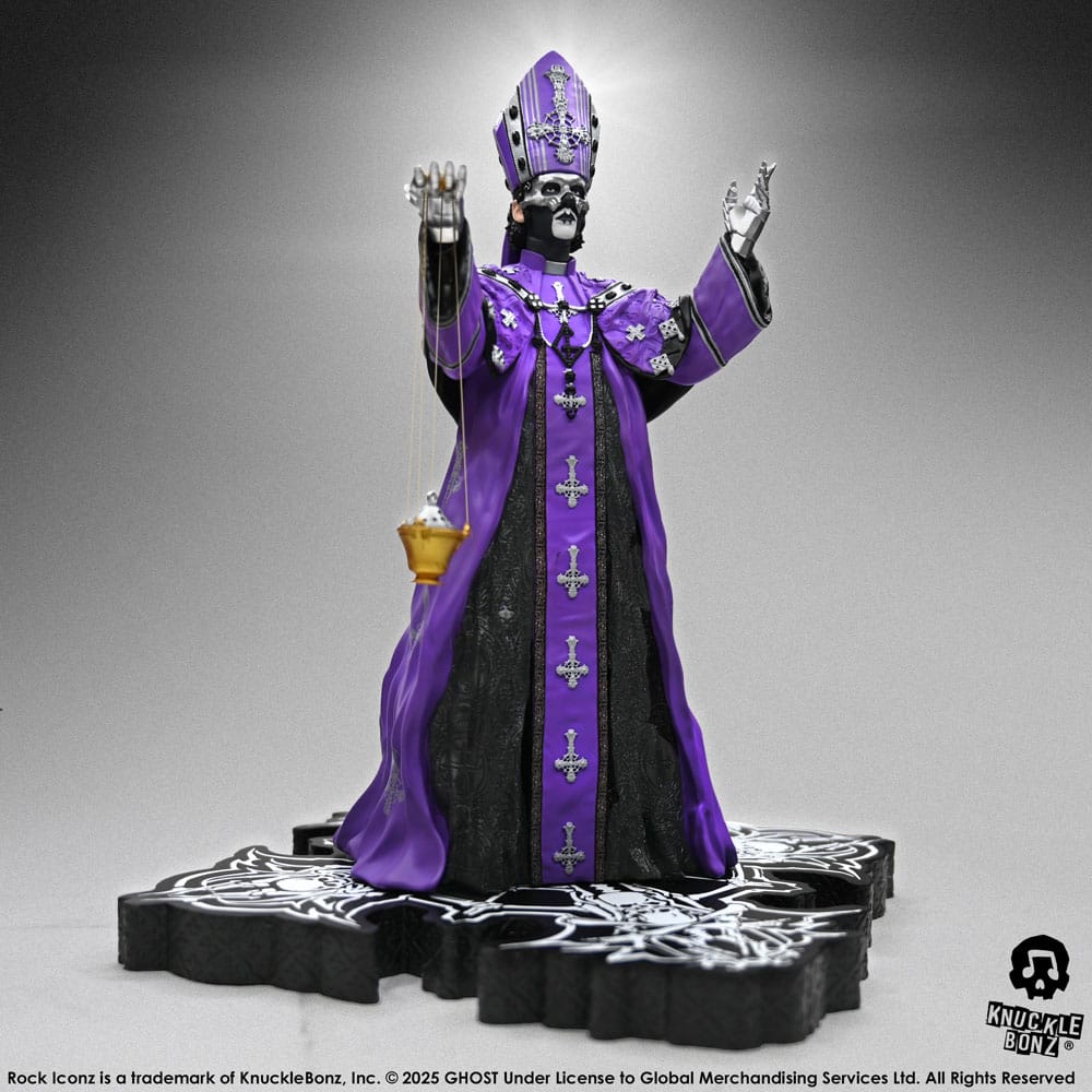 Ghost Rock Iconz Statue Papa V Perpetua Purple Robes 22 cm - MangaShop.ro