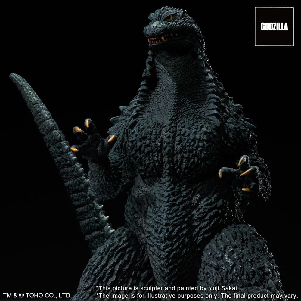 Godzilla against Mechagodzilla 2002 TOHO Yuji Sakai Modeling Collection PVC Statue Godzilla Battle in the Storm 28 cm - MangaShop.ro