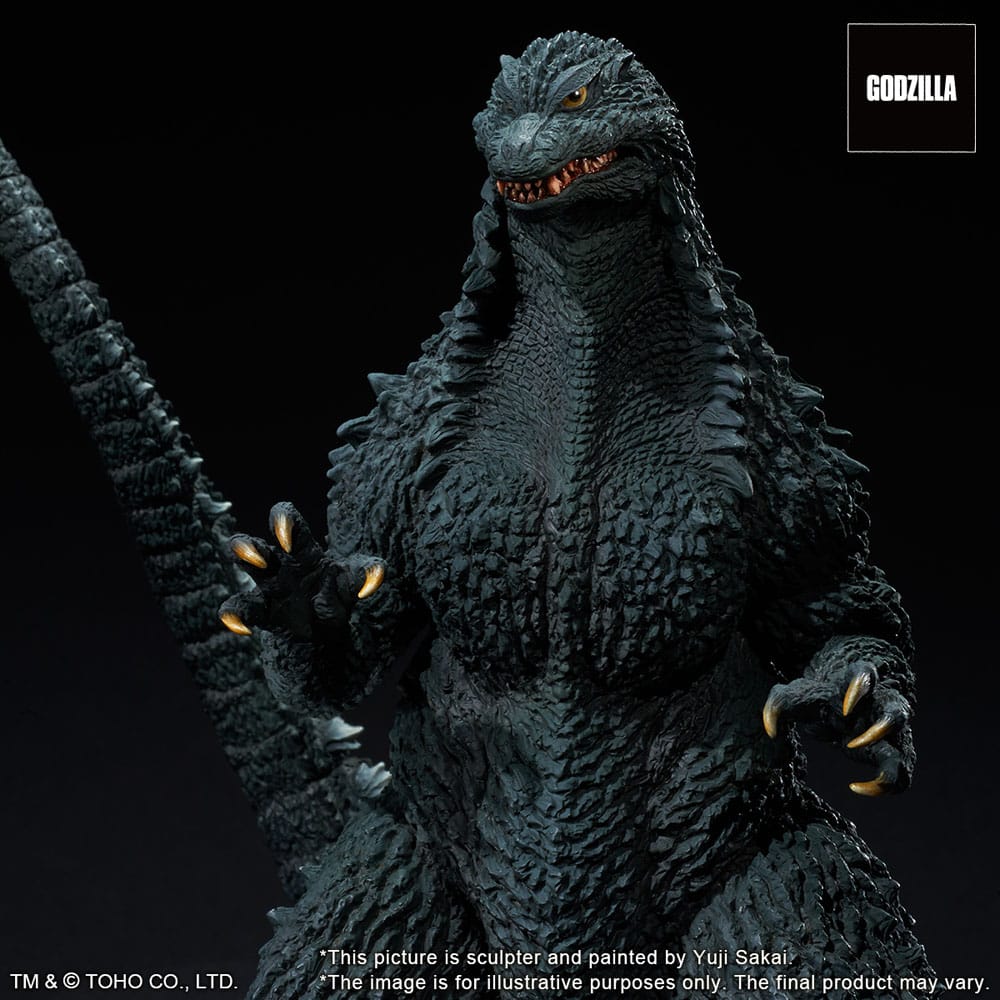 Godzilla against Mechagodzilla 2002 TOHO Yuji Sakai Modeling Collection PVC Statue Godzilla Battle in the Storm 28 cm - MangaShop.ro