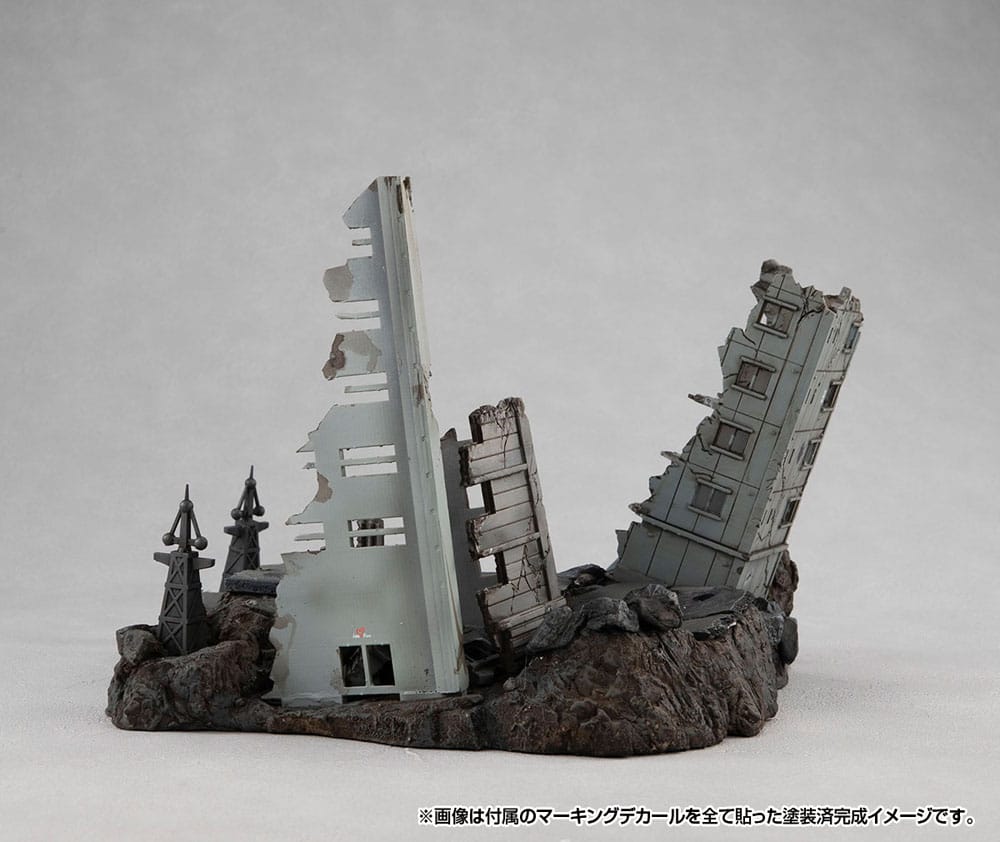 Mobile Suit Gundam Realistic Model Series Diorama G Structure GS02M The abandoned buildings in New Yark City Material Color Edition - MangaShop.ro