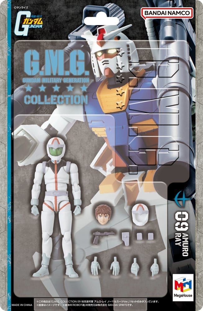 Mobile Suit Gundam G.M.G. Collection PVC Figure Earth Federation Amuro Ray Normal Suit Ver. 10 cm (Repeat) - MangaShop.ro