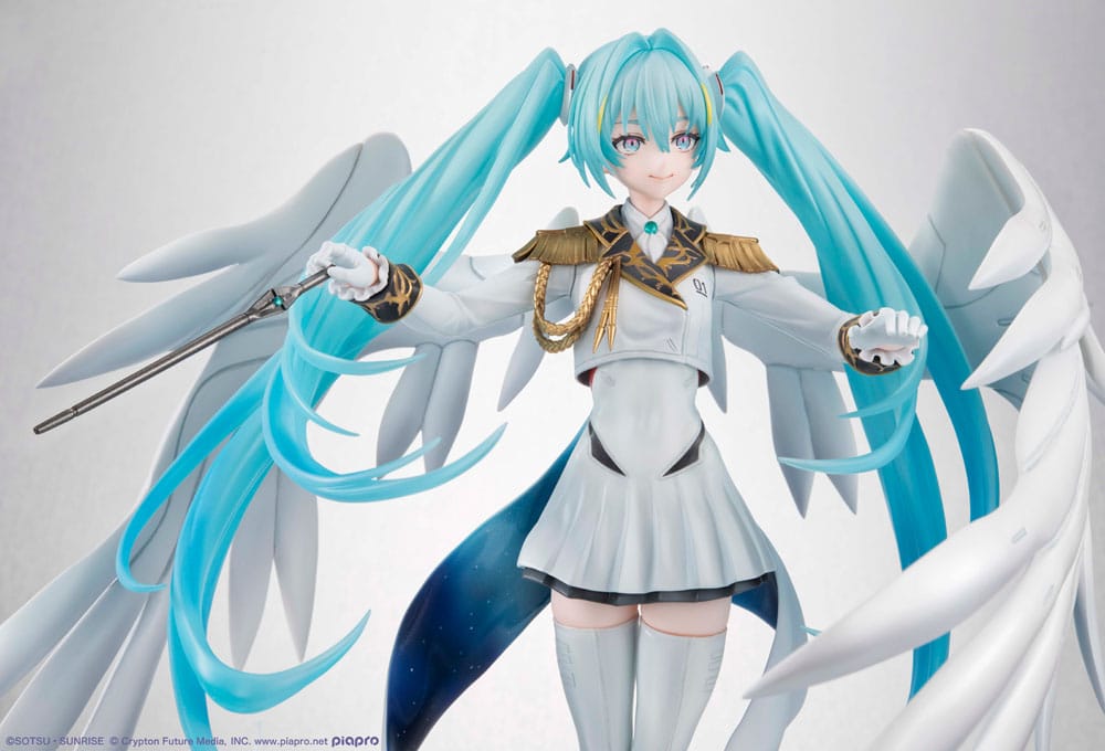 Mobile Suit Gundam x Hatsune Miku Lucrea PVC Statue Hatsune Miku x Wing Gundam Zero EW 45th Anniversary 27 cm - MangaShop.ro