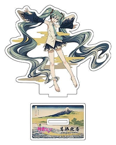 Hatsune Miku x Katsushika Hokusai iXima Die-Cut Acrylic Stand A Sketch of Tago Bay at Ejiri on the Tokaido 10 cm (5) - MangaShop.ro