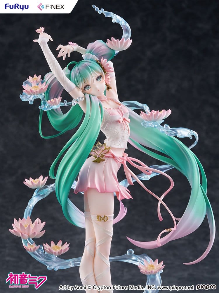 Hatsune Miku F:NEX PVC Statue 1/7 Water lily Ver. 27 cm - MangaShop.ro