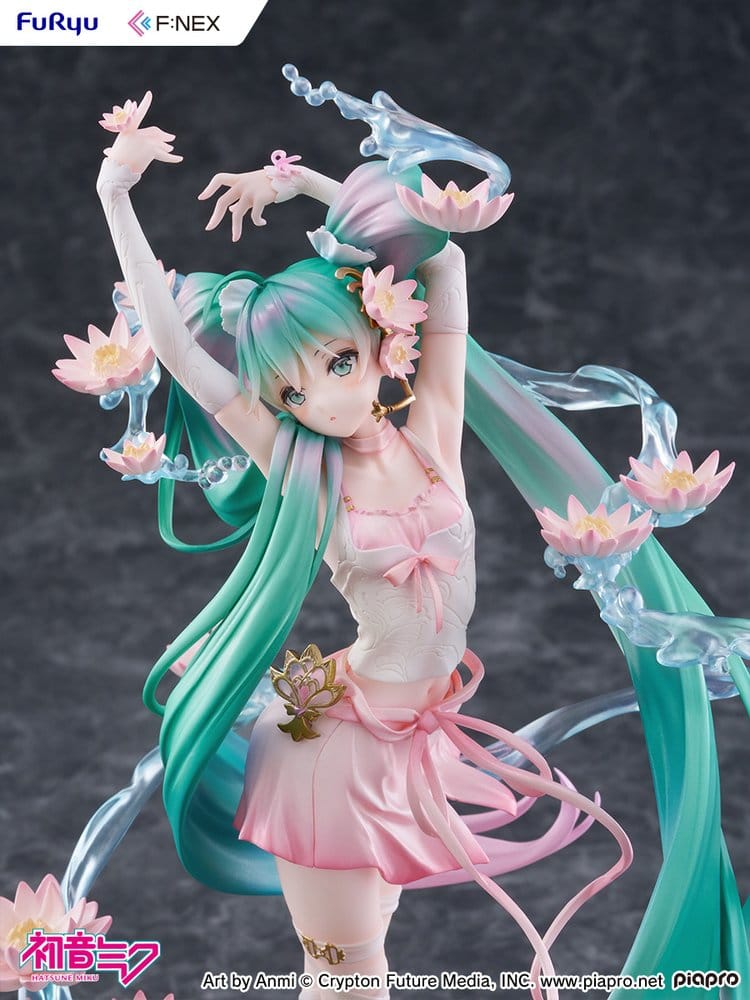 Hatsune Miku F:NEX PVC Statue 1/7 Water lily Ver. 27 cm - MangaShop.ro