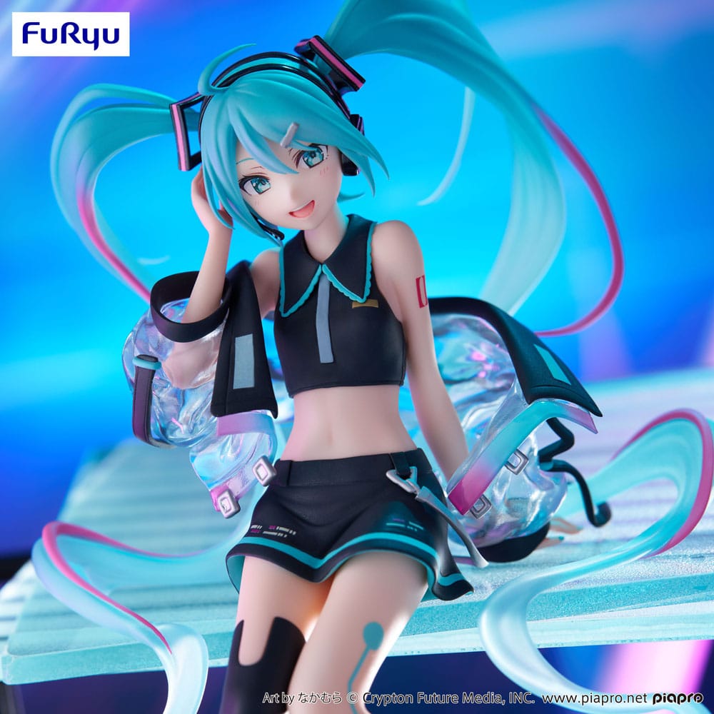 Hatsune Miku Noodle Stopper PVC Statue Neon Cyber 16 cm - MangaShop.ro
