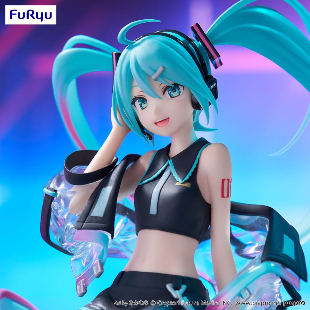 Hatsune Miku Noodle Stopper PVC Statue Neon Cyber 16 cm - MangaShop.ro