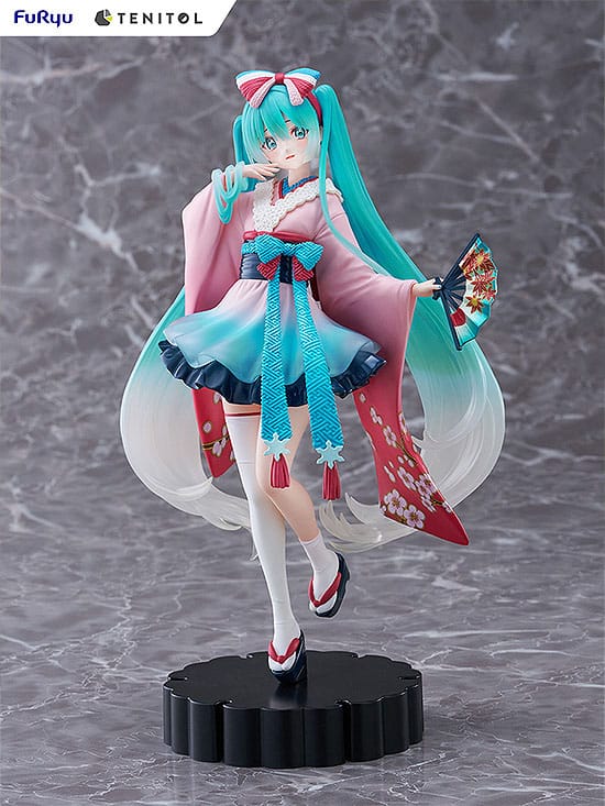 Hatsune Miku Statue Neo Tokyo Series Kimono 22 cm - MangaShop.ro