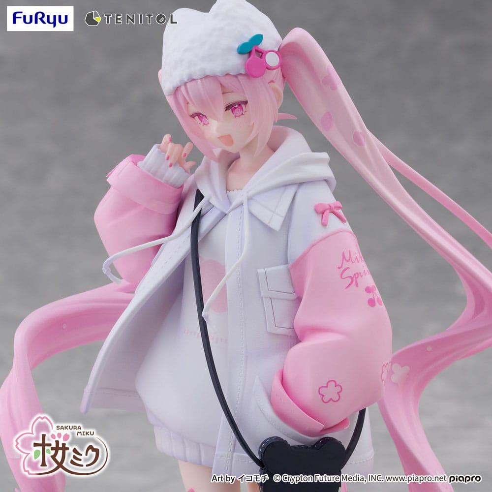 Hatsune Miku Tenitol PVC Statue Sakura Miku Cool style [petit] 19 cm - MangaShop.ro