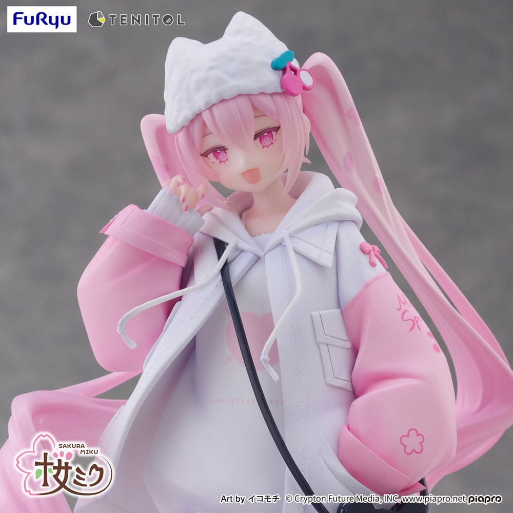 Hatsune Miku Tenitol PVC Statue Sakura Miku Cool style [petit] 19 cm - MangaShop.ro